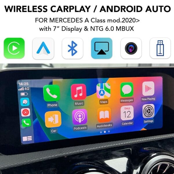 AIN-98650 - Digital iQ - DIGITAL IQ BZ 249 CPAA (CARPLAY / ANDROID AUTO BOX for MERCEDES A Class W177 mod.2020> with NTG 6.0 MBUX) - ALL IN POINT - LEFKELIS.GR