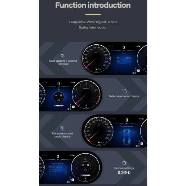 DIGITAL IQ DGU 981_IC (12.3in) MERCEDES CLA C117 / GLA X156 mod. 2013-2019 DIGITAL DASHBOARD - Image 6