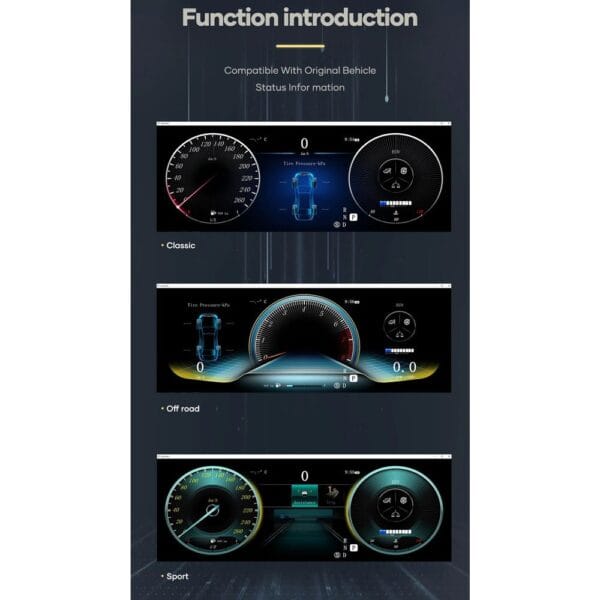 DIGITAL IQ DGU 981_IC (12.3in) MERCEDES CLA C117 / GLA X156 mod. 2013-2019 DIGITAL DASHBOARD - Image 5
