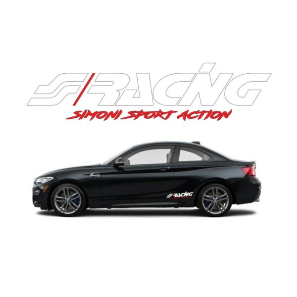 ALL IN POINT ΑΥΤΟΚΟΛΛΗΤΟ ΔΙΑΚΟΣΜΗΤΙΚΟ ΠΛΑΙΝΟ SIMONI RACING PRE-SPACED ΛΕΥΚΟ/ΚΟΚΚΙΝΟ 30x7cm - AIN-153297 LEFKELIS.GR