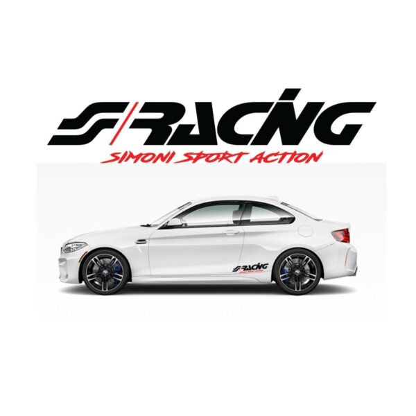 ALL IN POINT ΑΥΤΟΚΟΛΛΗΤΟ ΔΙΑΚΟΣΜΗΤΙΚΟ ΠΛΑΙΝΟ SIMONI RACING PRE-SPACED ΜΑΥΡΟ/ΚΟΚΚΙΝΟ 30x7cm - AIN-153298 LEFKELIS.GR