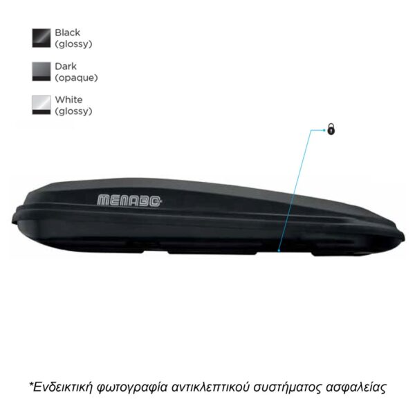 ΜΠΑΓΚΑΖΙΕΡΑ ΟΡΟΦΗΣ DIAMOND 500 WHITE ΛΕΥΚΗ ΓΥΑΛΙΣΤΕΡΗ MENABO - Image 2