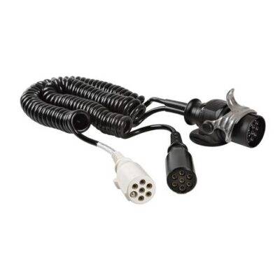 ALL IN POINT ΑΝΤΑΠΤΟΡΑΣ ΔΙΠΛΟΣ ΦΟΡΤΗΓΟΥ 24V 24N-S/15ΠΟΛΩΝ ΜΕ ΚΑΛΩΔΙΟ ΣΠΥΡΑΛ 4.5m ERICH JAEGER - AIN-142313 LEFKELIS.GR