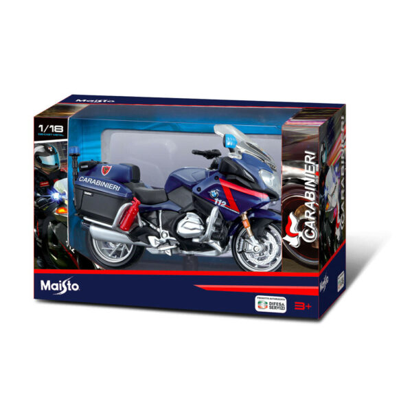 ΜΙΝΙΑΤΟΥΡΑ BMW R1200RT MOTO ΑΣΤΥΝΟΜΙΑΣ CARABINIERI 1:18 BURAGO - 1 ΤΕΜ. - Image 2