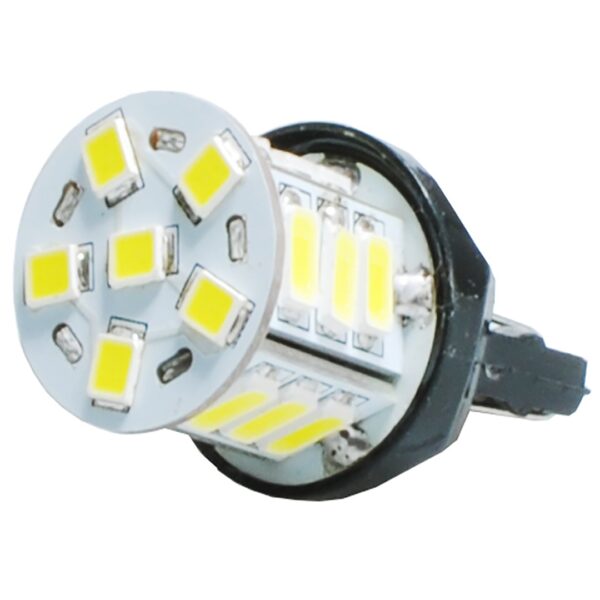 T20 12V W21W W3x16d LED 21xSMD5630 6W PREMIUM ΛΕΥΚΟ 1ΤΕΜ. - Image 2
