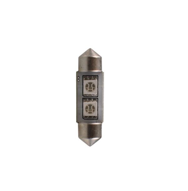 ALL IN POINT ΛΑΜΠΑΚΙΑ ΠΛΑΦΟΝΙΕΡΑΣ C5W 12V SV8.5 36mm 2xSMD5050 LED ΜΠΛΕ CAN-BUS M-TECH - 1 τεμ. - AIN-182306 iluma.GR