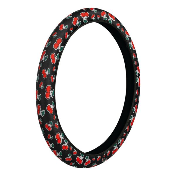 ALL IN POINT ΚΑΛΥΜΜΑ ΤΙΜΟΝΙΟΥ SKIN-COVER CHERRY-CILIEGE(ΚΕΡΑΣΙΑ) 35/37cm(S) ΜΑΥΡΟ ΕΛΑΣΤΙΚΟ ΠΟΛΥΕΣΤΕΡΙΚΟ 2mm ΠΑΧΟΣ - AIN-162872 iluma.GR