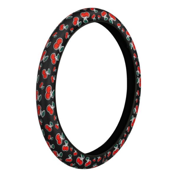 ALL IN POINT ΚΑΛΥΜΜΑ ΤΙΜΟΝΙΟΥ SKIN-COVER CHERRY-CILIEGE(ΚΕΡΑΣΙΑ) 38/40cm(M) ΜΑΥΡΟ ΕΛΑΣΤΙΚΟ ΠΟΛΥΕΣΤΕΡΙΚΟ 2mm ΠΑΧΟΣ - AIN-162873 iluma.GR