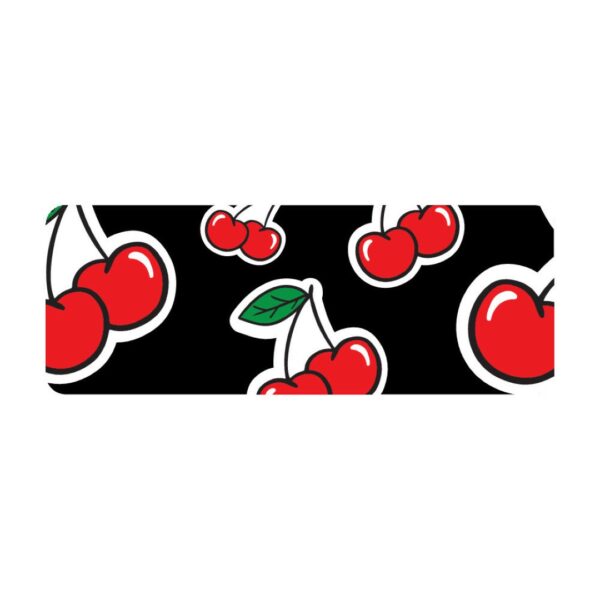 ΚΑΛΥΜΜΑ ΤΙΜΟΝΙΟΥ SKIN-COVER CHERRY-CILIEGE(ΚΕΡΑΣΙΑ) 38/40cm(M) ΜΑΥΡΟ ΕΛΑΣΤΙΚΟ ΠΟΛΥΕΣΤΕΡΙΚΟ 2mm ΠΑΧΟΣ - Image 2