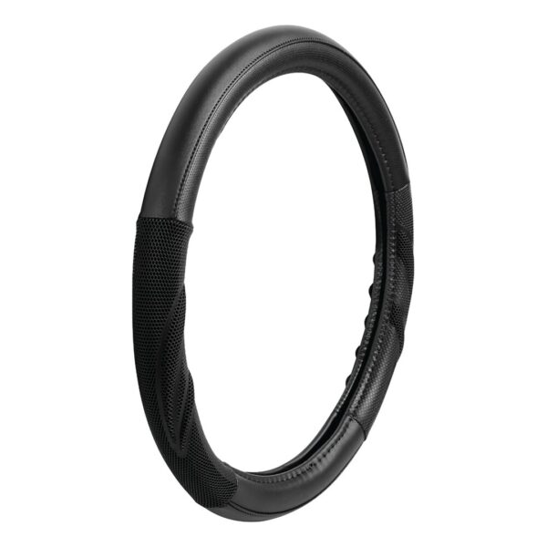 ALL IN POINT ΚΑΛΥΜΜΑ ΤΙΜΟΝΙΟΥ SUZUKA (M) 37/39cm ΔΕΡΜΑΤΙΝΗ ΜΑΥΡΟ ΑΟΣΜΟ ECO-FRIENDLY - AIN-162878 iluma.GR