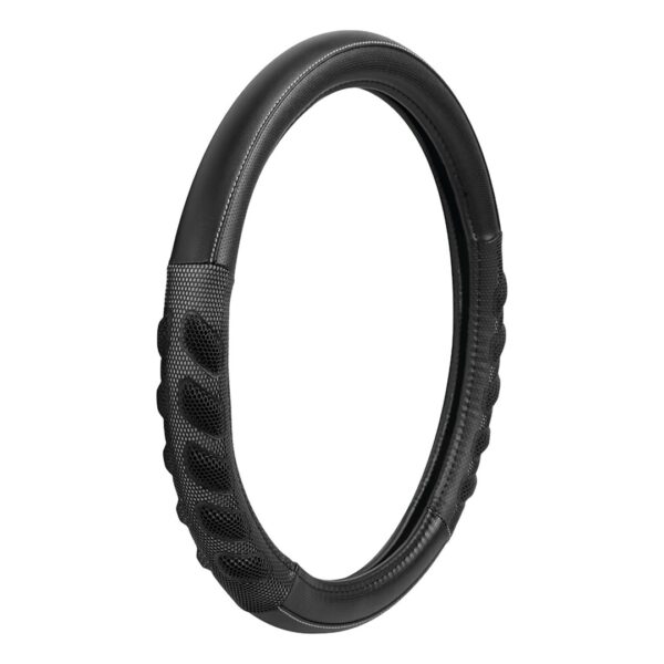 ALL IN POINT ΚΑΛΥΜΜΑ ΤΙΜΟΝΙΟΥ SPA (M) 37/39cm ΔΕΡΜΑΤΙΝΗ ΜΑΥΡΟ/ΓΚΡΙ ΑΟΣΜΟ ECO-FRIENDLY - AIN-162885 iluma.GR