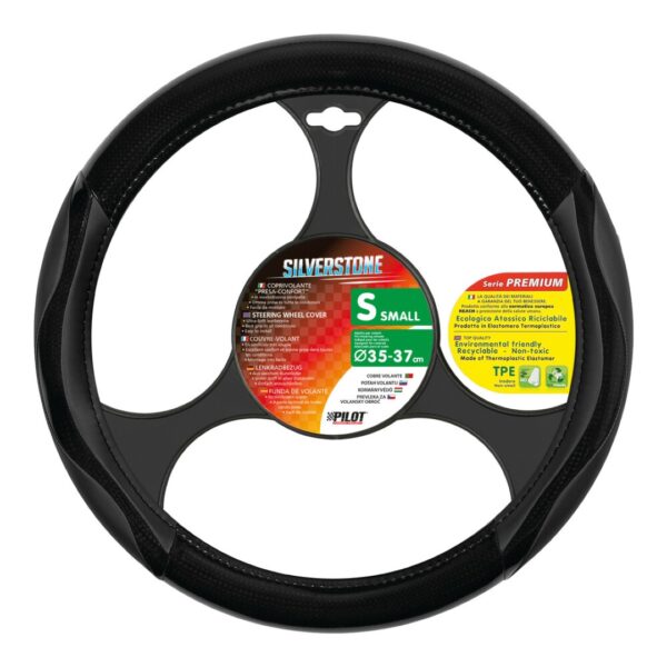 ALL IN POINT ΚΑΛΥΜΜΑ ΤΙΜΟΝΙΟΥ SILVERSTONE (S) 35/37cm CARBON /ΔΕΡΜΑΤΙΝΗ ΜΑΥΡΟ ΑΟΣΜΟ ECO-FRIENDLY - AIN-162888 iluma.GR