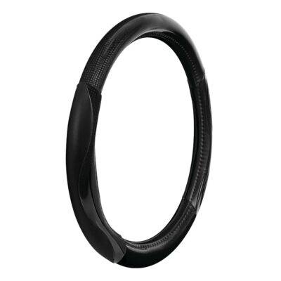 ALL IN POINT ΚΑΛΥΜΜΑ ΤΙΜΟΝΙΟΥ SILVERSTONE (M) 37/39cm ΔΕΡΜΑΤΙΝΗ ΜΑΥΡΟ ΑΟΣΜΟ ECO-FRIENDLY - AIN-162890 LEFKELIS.GR