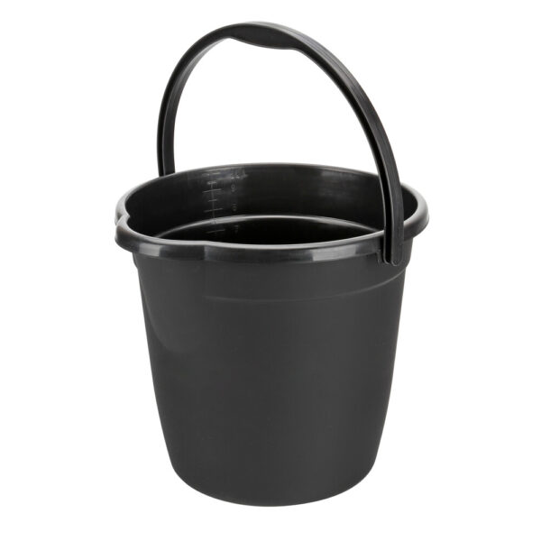 ALL IN POINT ΚΟΥΒΑΣ ΠΛΑΣΤΙΚΟΣ ΜΕ ΧΕΡΟΥΛΙ BUCKY 10L ΜΑΥΡΟΣ LAMPA - 1 ΤΕΜ. - AIN-183821 LEFKELIS.GR