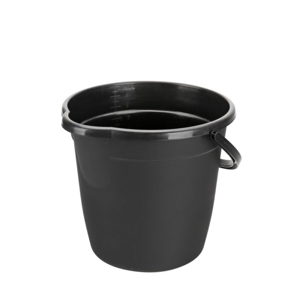 ΚΟΥΒΑΣ ΠΛΑΣΤΙΚΟΣ ΜΕ ΧΕΡΟΥΛΙ BUCKY 10L ΜΑΥΡΟΣ LAMPA - 1 ΤΕΜ. - Image 2