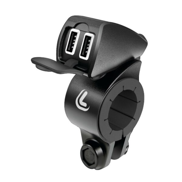 ALL IN POINT ΦΟΡΤΙΣΤΗΣ USB ΔΙΠΛΟΣ TREK 12/24V 5400mA ΜΕ ΒΑΣΗ ΣΤΗΡΙΞΗΣ ΤΙΜΟΝΙΟΥ 21-32mm ΚΑΙ ΚΑΛΩΔΙΟ 150cm ΑΔΙΑΒΡΟΧΟΣ - AIN-161250 LEFKELIS.GR