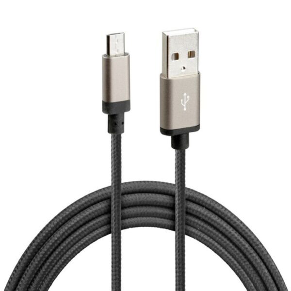 ALL IN POINT ΚΑΛΩΔΙΟ ΦΟΡΤΙΣΗΣ ΚΑΙ ΣΥΓΧΡΟΝΙΣΜΟΥ MICRO USB SUPER RESISTANT 100cm ΜΑΥΡΟ - AIN-161420 LEFKELIS.GR