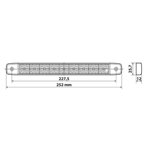 ΦΩΣ ΟΓΚΟΥ 9/32V ILLUMI ΜΕ 9 SMD LED 1 ΧΡΗΣΗΣ ΟΠΙΣΘΕΝ (ΛΕΥΚΟ/ΑΔΙΑΒΡΟΧΟ) - 1 ΤΕΜ. - Image 2
