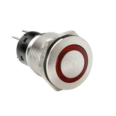 ALL IN POINT ΔΙΑΚΟΠΤΗΣ ΜΠΟΥΤΟΝ (BUTTON) 12/24V 5Amax 5PIN IP65 ON/OFF ME LED ΚΟΚΚΙΝΟ ΑΝΟΞΕΙΔΩΤΟ ΑΤΣΑΛΙ​ LAMPA - 1 TEM. - AIN-176883 LEFKELIS.GR