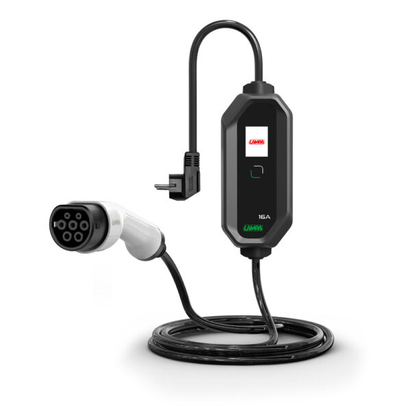 ALL IN POINT ΦΟΡΤΙΣΤΗΣ ΗΛΕΚΤΡΙΚΩΝ ΑΥΤΟΚΙΝΗΤΩΝ TYPE 2 CHARGING STATION ΜΕ ΟΙΚΙΑΚΗ ΠΡΙΖΑ 230V & ΚΑΛΩΔΙΟ 5m LAMPA - 1 ΤΕΜ. - AIN-181230 iluma.GR