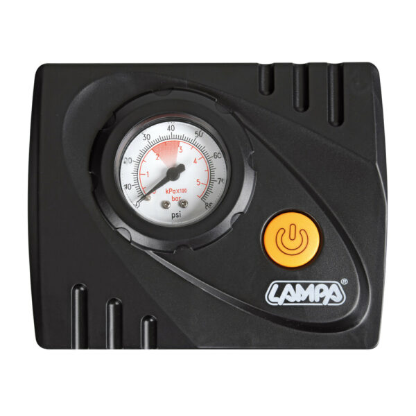 Κομπρεσέρ Ελαστικών 12V 450ml με υγρό επισκευής 450ml Μανόμετρο ΚΑΙ Μετρητή Πίεσης - Image 2