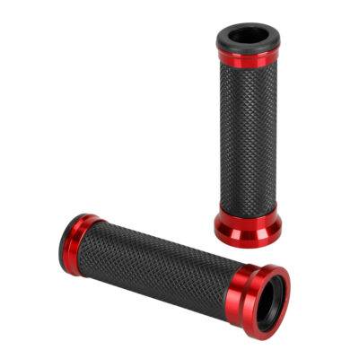 ALL IN POINT ΧΕΡΟΥΛΙΑ MOTO ALU GRIP  ΜΑΥΡΟ/ΚΟΚΚΙΝΟ ΧΡΩΜΑ 22mm+25mm 12cm LAMPA - 2 τεμ. - AIN-184258 LEFKELIS.GR