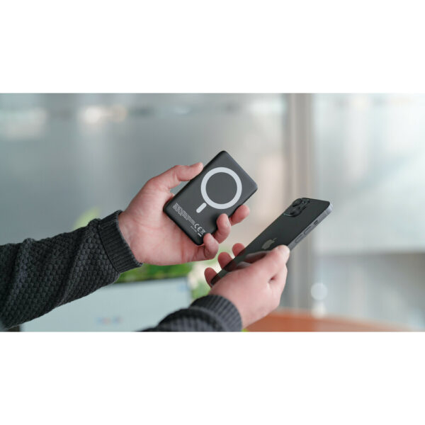 Φορητός Φορτιστής - Power bank Mag Power 5000 της σειράς Optiline για Ασύρματη και Ενσύρματη φόρτιση συσκευών με θύρα USB Type C 15W και MagSafe τεχνολογία - AIN-179534 LEFKELIS.GR