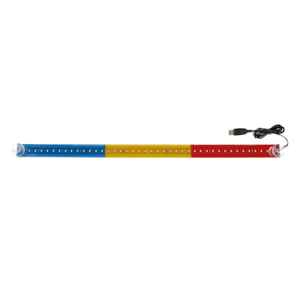 ALL IN POINT ΣΗΜΑΙΑ ΡΟΥΜΑΝΙΑΣ ΦΩΤΙΖΟΜΕΝΗ 42LED 60cm 24V ΜΕ ΒΕΝΤΟΥΖΑ & USB ΜΕ ΚΑΛΩΔΙΟ 150cm LAMPA - 1 Τεμ. - AIN-182865 LEFKELIS.GR