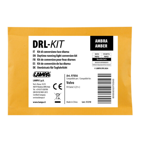 ΚΙΤ ΜΕΤΑΤΡΟΠΗΣ ΦΩΤΩΝ ΗΜΕΡΑΣ ΣΕ ΠΟΡΤΟΚΑΛΙ DRL-KIT HOLLAND STYLE ΓΙΑ VOLVO FH SERIE 5 06/2021+ LAMPA - 1 Κιτ - Image 2