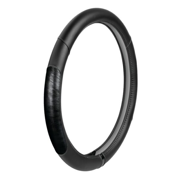 ΚΑΛΥΜΜΑ ΤΙΜΟΝΙΟΥ ΦΟΡΤΗΓΟΥ PEARL BLACK ΔΕΡΜΑΤΙΝΗ ΜΑΥΡΟ (S) 42-44cm ΟΙΚΟΛΟΓΙΚΟ ΚΑΙ ΑΟΣΜΟ - Image 2
