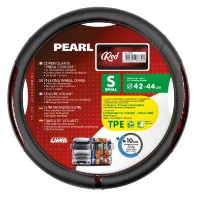 ALL IN POINT ΚΑΛΥΜΜΑ ΤΙΜΟΝΙΟΥ ΦΟΡΤΗΓΟΥ PEARL RED ΔΕΡΜΑΤΙΝΗ ΜΑΥΡΟ/ΚΟΚΚΙΝΟ (S) 42-44cm ΟΙΚΟΛΟΓΙΚΟ ΚΑΙ ΑΟΣΜΟ - AIN-162974 LEFKELIS.GR