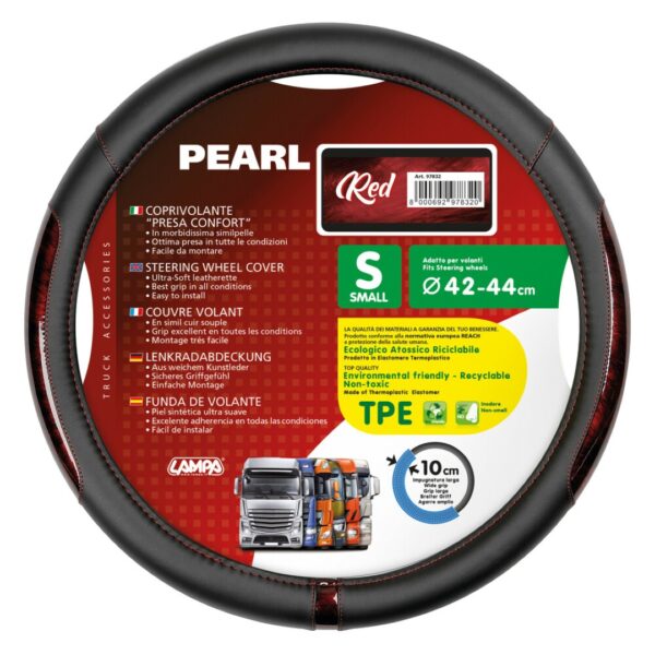 ALL IN POINT ΚΑΛΥΜΜΑ ΤΙΜΟΝΙΟΥ ΦΟΡΤΗΓΟΥ PEARL RED ΔΕΡΜΑΤΙΝΗ ΜΑΥΡΟ/ΚΟΚΚΙΝΟ (S) 42-44cm ΟΙΚΟΛΟΓΙΚΟ ΚΑΙ ΑΟΣΜΟ - AIN-162974 iluma.GR