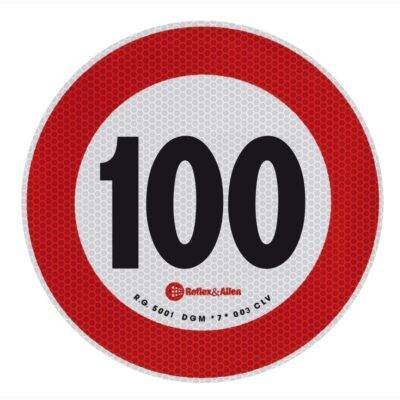 ALL IN POINT ΣΗΜΑ ΤΑΧΥΤΗΤΑΣ ΧΙΛΙΟΜΕΤΡΩΝ 100km/h ΑΥΤΟΚΟΛΛΗΤΟ - AIN-160345 LEFKELIS.GR