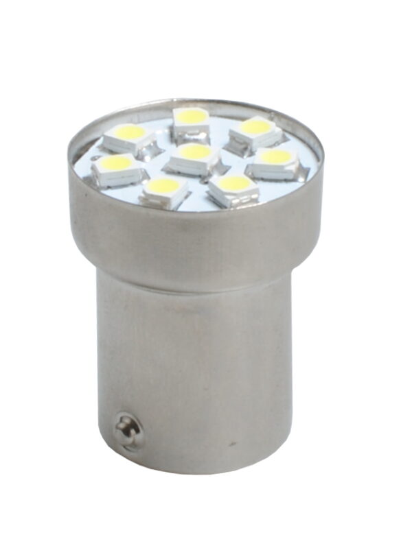 ALL IN POINT R5W/R10W 24V BA15s LED 8xSMD3528 ΚΟΚΚΙΝΟ (ΜΟΝΟΠΟΛΙΚΟ) HEAVY DUTY 1ΤΕΜ. M-TECH - AIN-149512 LEFKELIS.GR