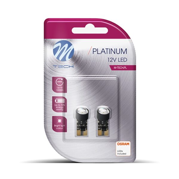 6W 1xHP LED ΛΕΥΚΟ CAN-BUS BLISTER 2ΤΕΜ. M-TECH - AIN-160544 LEFKELIS.GR
