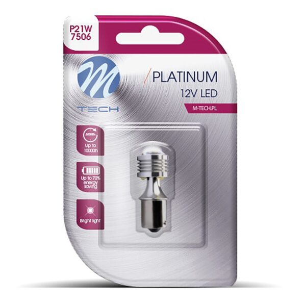 ALL IN POINT P21W 12/24V Ba15s 3W 120lm 4xHP LED OSRAM OPTO ΠΟΡΤΟΚΑΛΙ BLISTER M-TECH 1 ΤΕΜ. - AIN-167774 LEFKELIS.GR