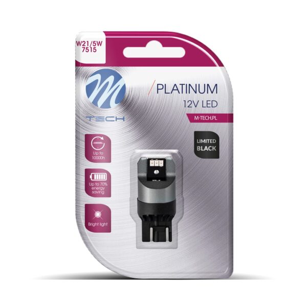 ALL IN POINT W21/5W (T20) 12/24V W3x16q 6xSMD3020 CAN-BUS ΚΟΚΚΙΝΟ LIMITED BLACK BLISTER M-TECH - 1 Τεμ. - AIN-182332 LEFKELIS.GR