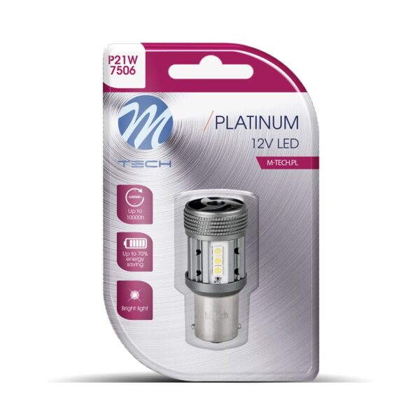 ALL IN POINT P21W 12/24V BA15s 12xSMD3030 LED CAN-BUS ΛΕΥΚΟ PLATINIUM BLISTER 1ΤΕΜ M-TECH - AIN-182376 LEFKELIS.GR