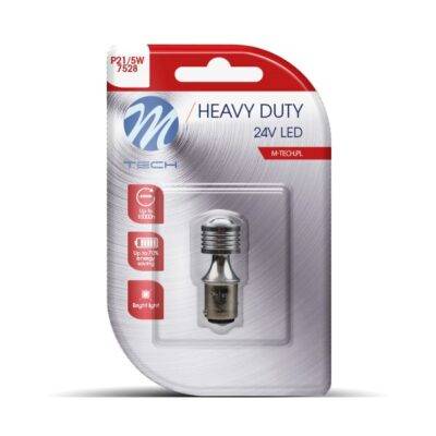 ALL IN POINT P21/5W 24V BAY15d 4xHP LED CAN-BUS ΛΕΥΚΟ HEAVY DUTY BLISTER M-TECH - 1 Τεμ. - AIN-182342 LEFKELIS.GR