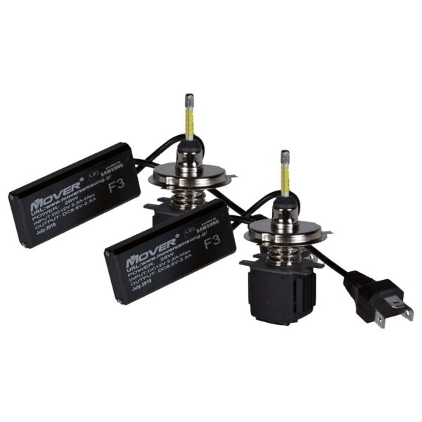 H4 12V 2x26W 6500K 5200lm 18 LED KIT ΣΕΙΡΑ F3 SAMSUNG ΜΕ ΨΥΚΤΡΑ ΚΑΙ ΥΓΡΟ ΚΛΕΙΣΤΟΥ ΚΥΚΛΩΜΑΤΟΣ - 2 ΤΕΜ. - Image 2