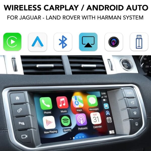 AIN-98579 - Digital iQ - DIGITAL IQ LR 238 CPAA (CARPLAY / ANDROID AUTO BOX for JAGUAR - LAND ROVER mod.2016-2019 with HARMAN 8" System) - ALL IN POINT - LEFKELIS.GR