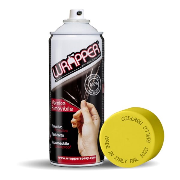 ALL IN POINT ΠΡΟΣΤΑΤΕΥΤΙΚΟ ΦΙΛΜ ΣΕ ΣΠΡΕΙ WRAPPER RAL 1023 TRAFFIC YELLOW 400 ml (ΚΙΤΡΙΝΟ ΧΡΩΜΑ) - AIN-160170 LEFKELIS.GR