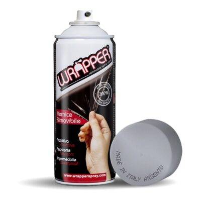 ALL IN POINT ΠΡΟΣΤΑΤΕΥΤΙΚΟ ΦΙΛΜ ΣΕ ΣΠΡΕΙ WRAPPER SPECIAL COLOUR ARGENTO SILVER 400 ml (ΑΣΗΜΙ ΧΡΩΜΑ) - AIN-160174 LEFKELIS.GR