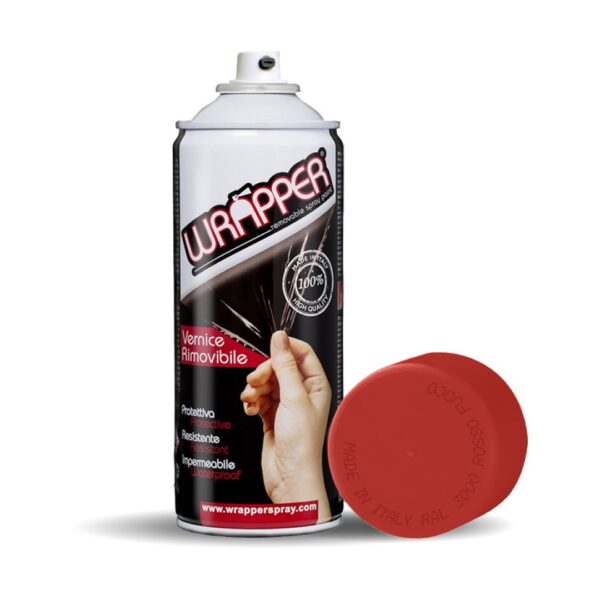ALL IN POINT ΠΡΟΣΤΑΤΕΥΤΙΚΟ ΦΙΛΜ ΣΕ ΣΠΡΕΙ WRAPPER RAL 3000 FLAME RED 400 ml (ΚΟΚΚΙΝΟ ΧΡΩΜΑ) - AIN-160175 LEFKELIS.GR