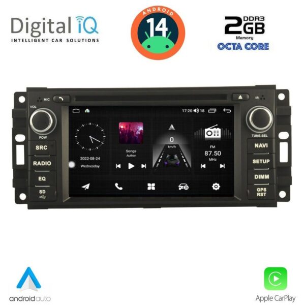 AIN-130955 - Digital iQ - DIGITAL IQ MSF 324_CPA (7” DECK) MULTIMEDIA SYSTEM for JEEP ALL mod. 2005-2018 - ALL IN POINT - LEFKELIS.GR