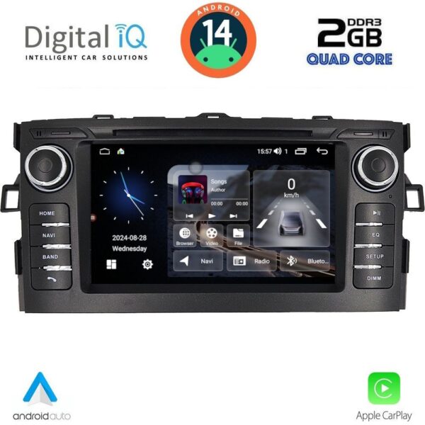 AIN-130957 - Digital iQ - DIGITAL IQ MSF 328_CPA (7” DECK) MULTIMEDIA SYSTEM for TOYOTA AURIS mod. 2007-2012 - ALL IN POINT - LEFKELIS.GR