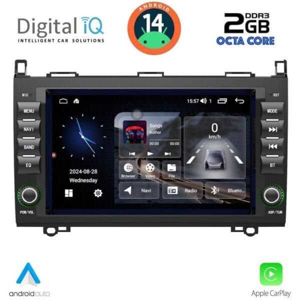 AIN-77517 - Digital iQ - DIGITAL IQ MSF 368_CPA (8” DECK) MULTIMEDIA SYSTEM for MERCEDES A – B – SPRINTER – VITO – VIANO mod. 2004-2020 - ALL IN POINT - LEFKELIS.GR