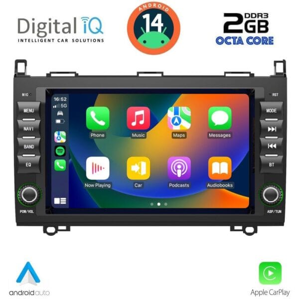 DIGITAL IQ MSF 368_CPA (8” DECK) MULTIMEDIA SYSTEM for MERCEDES A – B – SPRINTER – VITO – VIANO mod. 2004-2020 - Image 2