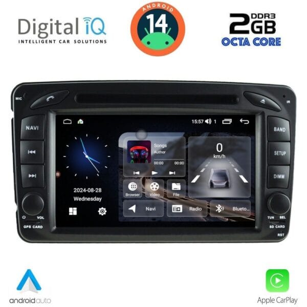 AIN-74314 - Digital iQ - DIGITAL IQ MSF 371_CPA (7” DECK) MULTIMEDIA SYSTEM for MERCEDES C (W203) mod. 1999-2004 - ALL IN POINT - LEFKELIS.GR