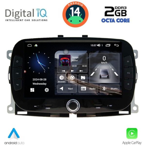 AIN-132449 - Digital iQ - DIGITAL IQ MSF 398_CPA (7'' DECK) MULTIMEDIA SYSTEM for FIAT 500 mod. 2016> - ALL IN POINT - LEFKELIS.GR